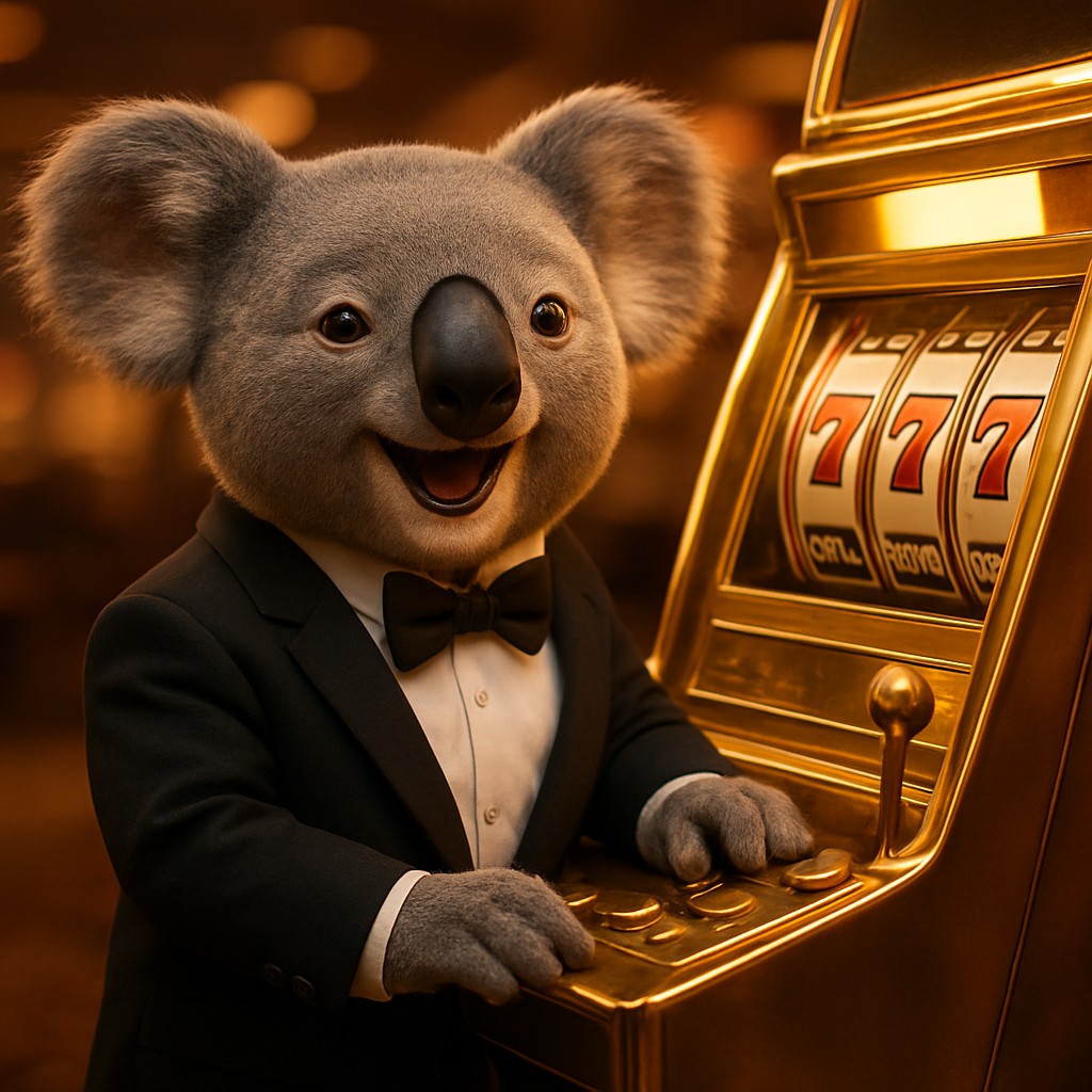 tk3666–এর গ্ল্যামারাস গেমিং প্ল্যাটফর্মের আলোয় আর্কেড মেশিনটির পাশে হাসিখুশি এক চরিত্র